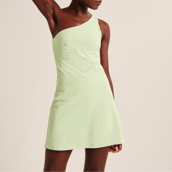 Abercrombie & Fitch Dresses & Skirts - Abercrombie & Fitch Light Green One Shoulder Athletic Dress